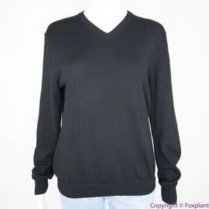 Calvin Klein extra fine merino‎ wool black sweater, S/P